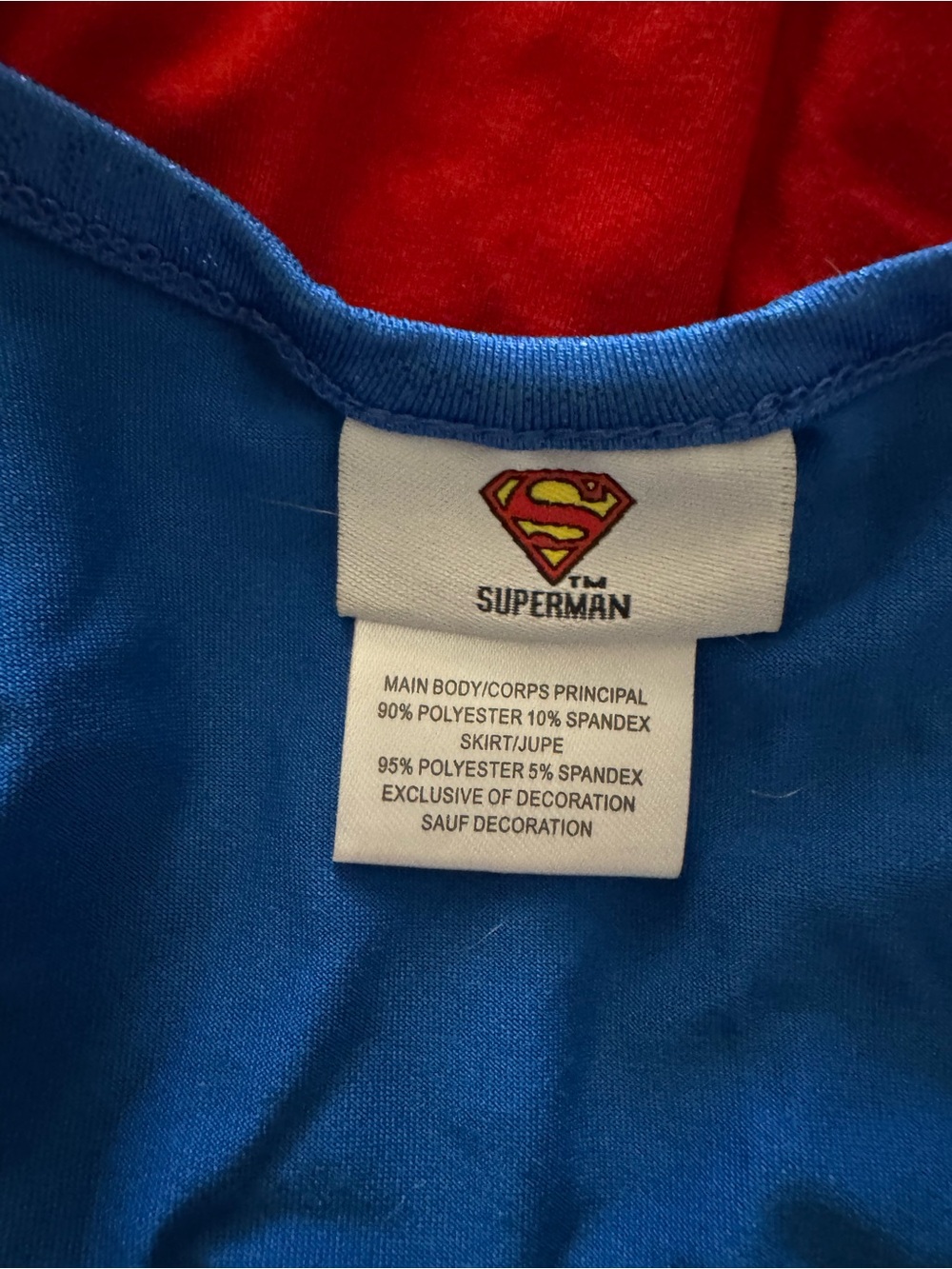 DC Comics Supergirl Dress in Blue, Red & Gold - Picture 5 of 5